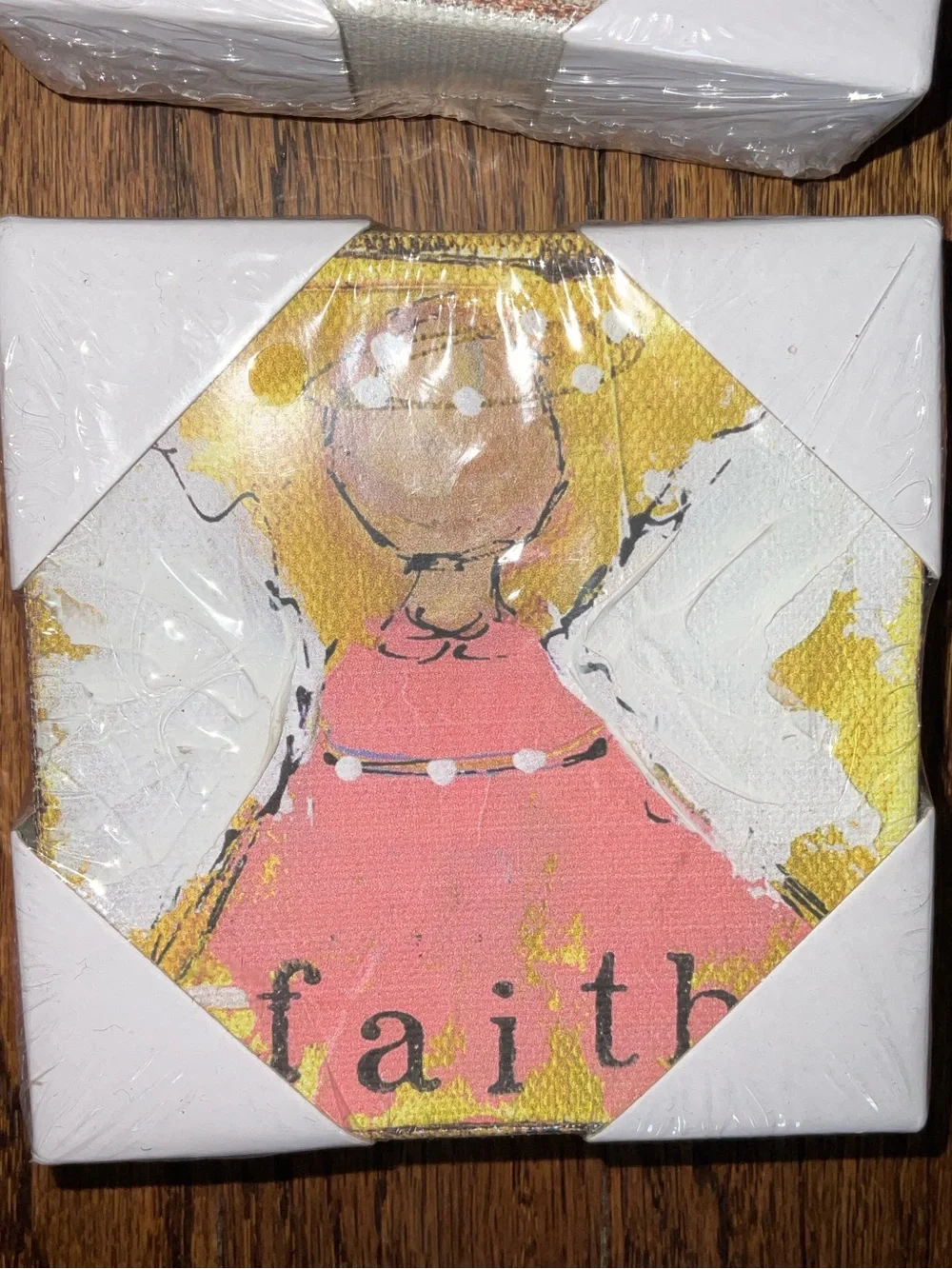 Faith Hope Joy Love Angel Mini Canvas Wall Art - Multi-Color Set